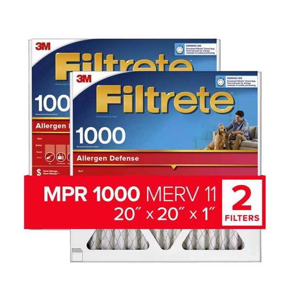 Filtrete TRTAZ11A Reduction Filter Electrostatic, Micro Allergen Pleated 2/Pack 9802-2PK-HDW