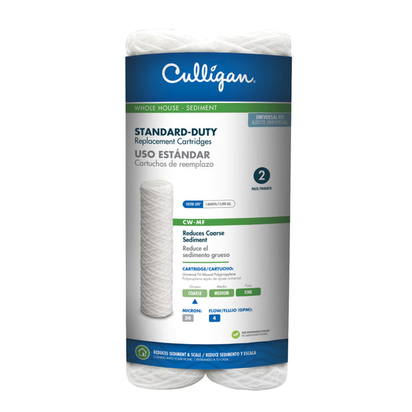 Culligan CW-MF Whole House Basic Water Filter, 12,000 Gallons,White