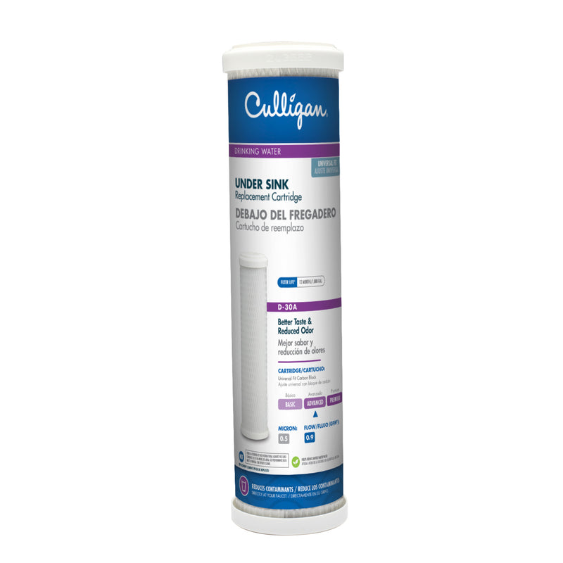 Culligan Advanced D-30A Water Filter Replacement Cartridge, 1,000 Gallon, White - D-30A Advanced