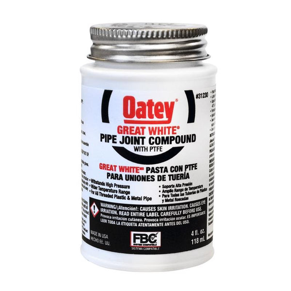 Oatey Pipe Joint Compound 4 Oz White 31230