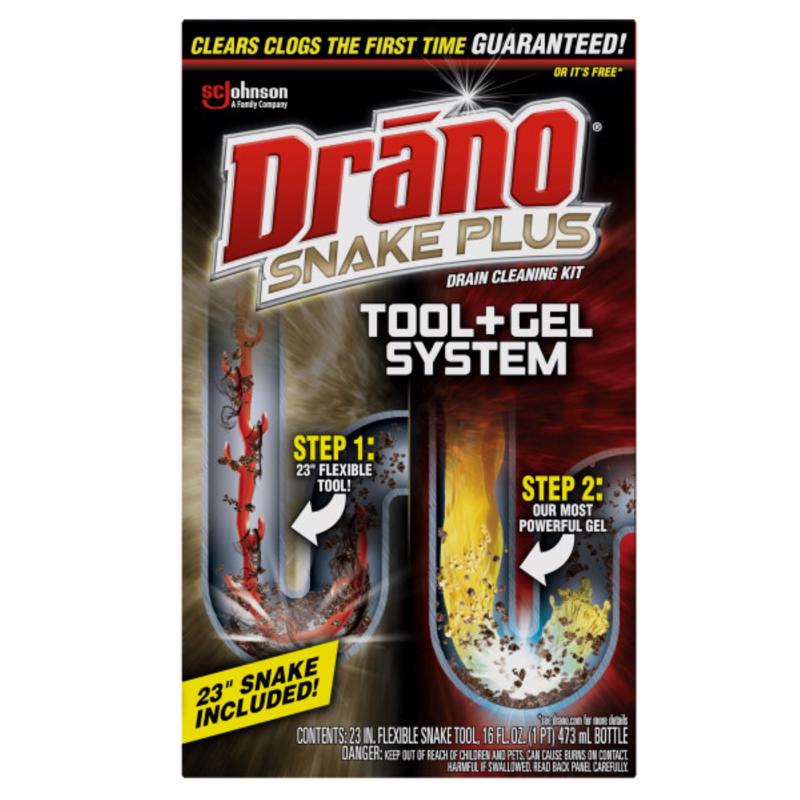 Drano Snake Plus Tool + Gel System