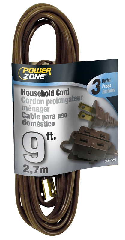 16/2 X 9' Brown Zip Cord