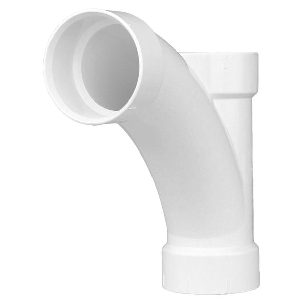 Charlotte Pipe Schedule 40 3 in. Hub x 3 in. Dia. Hub PVC Long Turn Wye PVC005011000