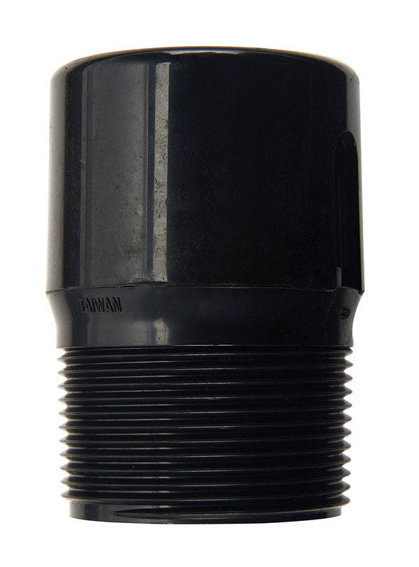 B & K Trap Vent 1-1/2 " Mpt Black Bulk