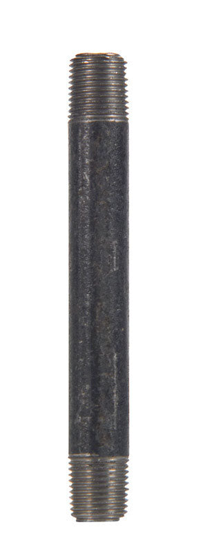 Anvil 8700140208, Steel Pipe Fitting, Nipple, 3/4'' NPT Male x 8'' Length, Black Finish