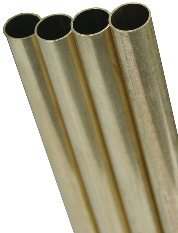 K & S Precision Metals 8127 Round Brass Tube, Pack of 1