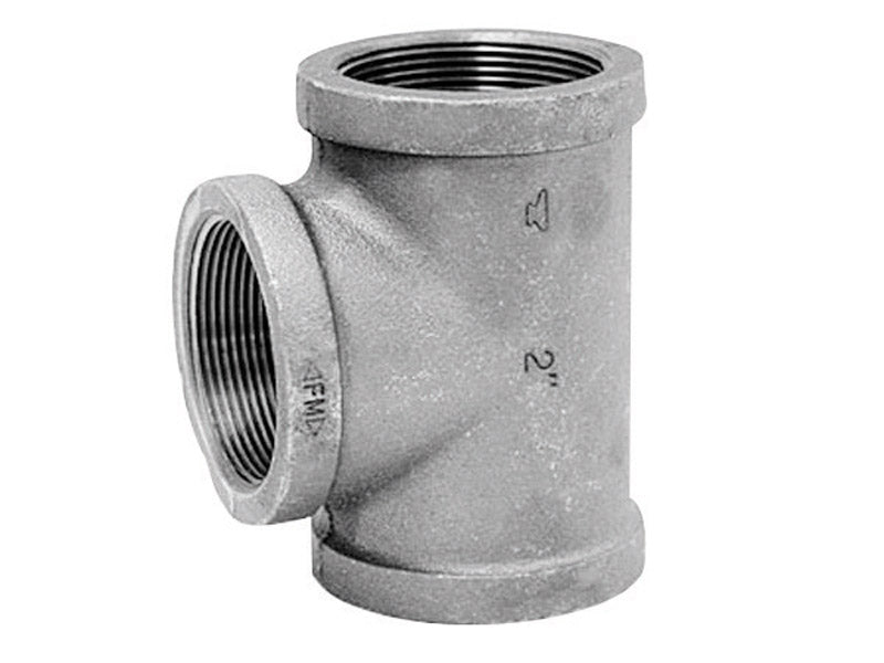 Anvil 8700120408, Malleable Iron Pipe Fitting, Tee, 3/8'' NPT Female, Black Finish