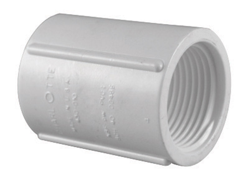 COUPLE SCH40 PVC 3/4"FPT (A)