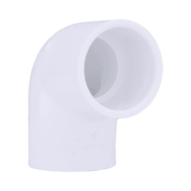 Charlotte Pipe 90 Deg. Elbow Sch 40 Pvc 1-1/4 " White