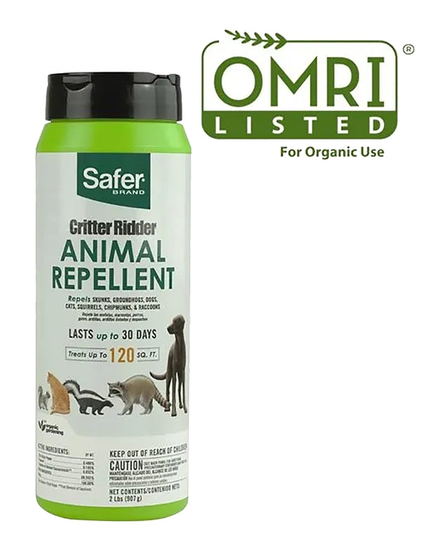 Safer 5926 Animal Repellent, 120 sq-ft Coverage, Scent and Taste Deterrent