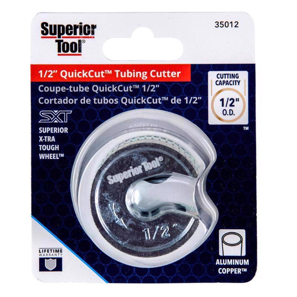 Superior Tool 1/2 in. Pipe Cutter Black/Silver 1 pk 35012