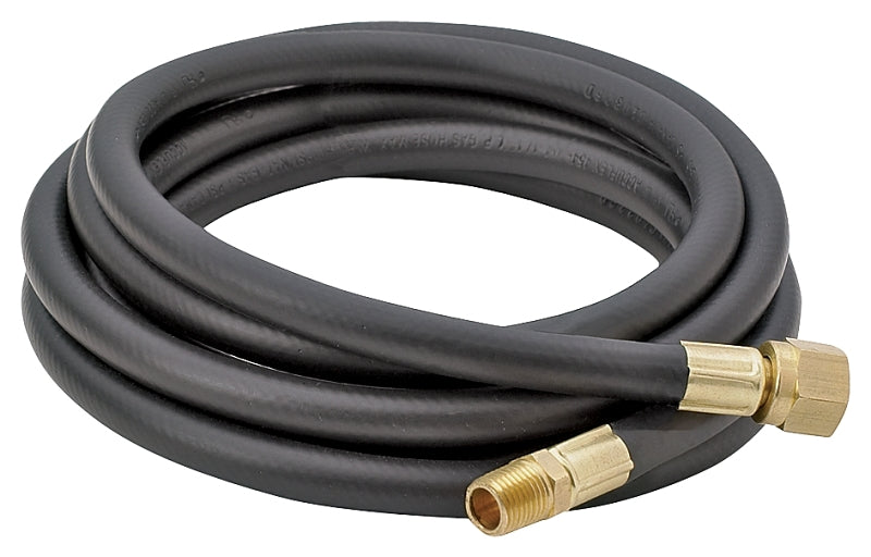 Bayou Classic 7906 6-ft High Pressure LPG Hose 1/4-in MNPT x 3/8-in FNPT Brass Connector 350-psi Maximum Use