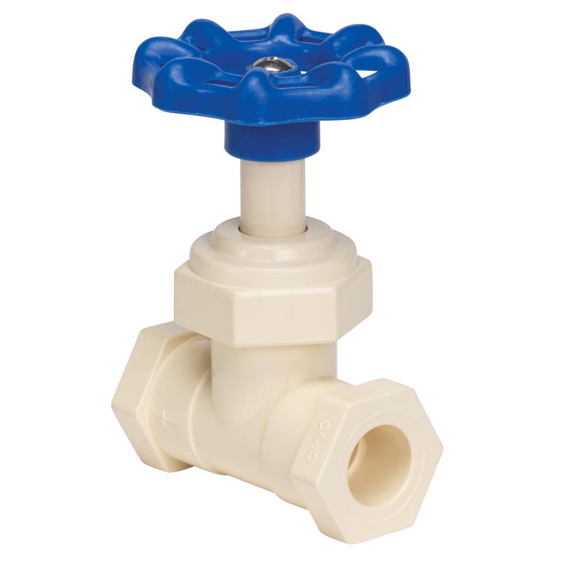Homewerks VSVCPVE3B Stop Valve, x Solvent, CPVC, 1/2-Inch, 0.5 Inch, Blue