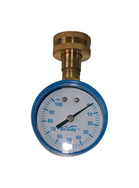 Brady 0 psi 100 psi Pressure Gauge