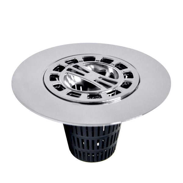 Danco, Inc. 3-Inch Hair Catcher for Stand-Alone Shower 10529, Pack of 1, Chrome in-Drain 9D00010529