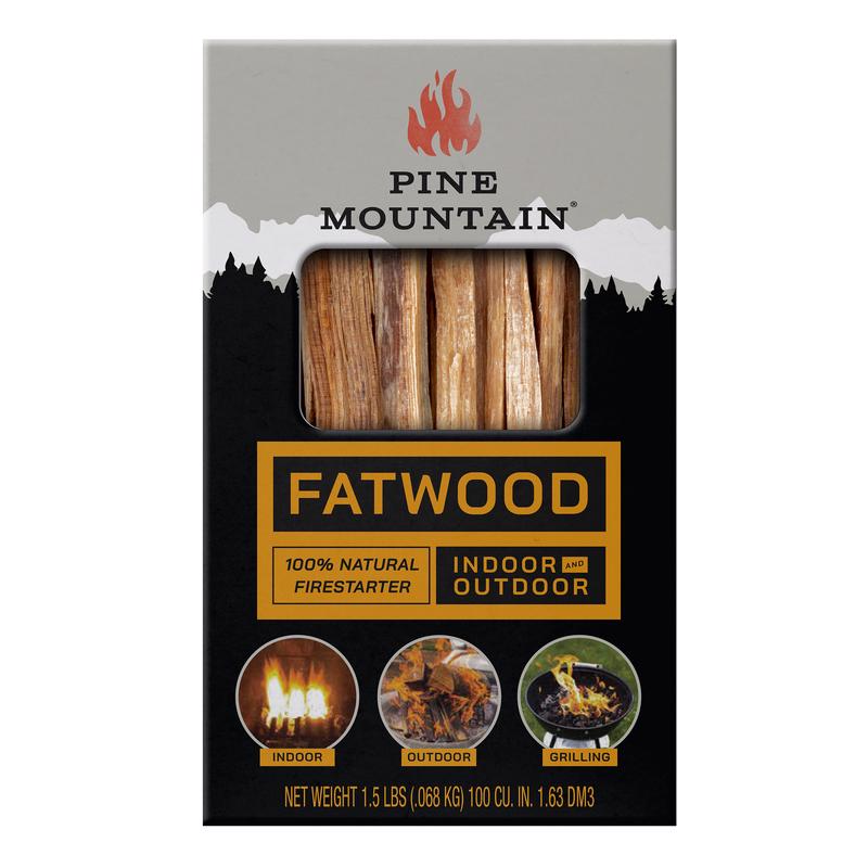 Pine Mountain, Fatwood StarterStikk, Natural Firestarting Sticks for Campfire, Fireplace, Wood Stove, Fire Pit, Indoor & Outdoor Use, 1.5 pound