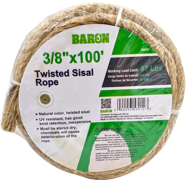 Baron 53012 rope, Natural