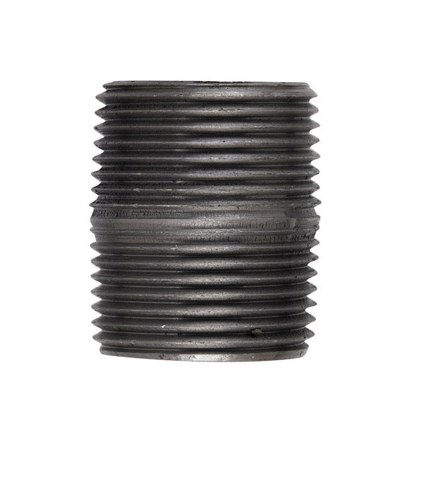 Anvil 8700140851, Steel Pipe Fitting, Close Nipple, 1'' NPT Male, 1-1/2'' Length, Black Finish