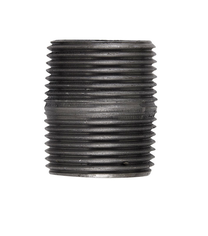 Anvil 8700140851, Steel Pipe Fitting, Close Nipple, 1'' NPT Male, 1-1/2'' Length, Black Finish