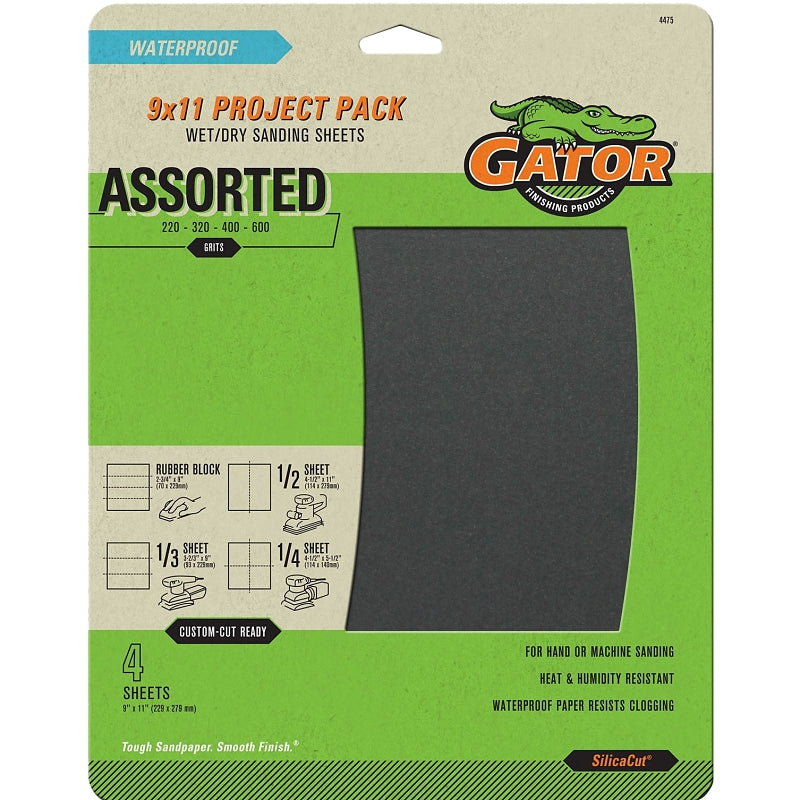 ALI INDUSTRIES 4475 Assorted Sandpaper, 9-Inch x 11-Inch