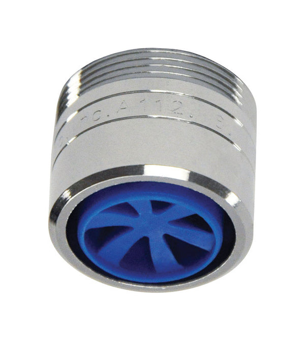 Danco 1.5 GPM Dual Thread Water Saving Faucet Aerator, Blue/Chrome, 10487 9D00010487