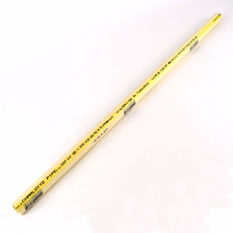 CHARLOTTE PIPE 3/4 IN x 2 FT CPVC CTS SDR11 PIPE HOT AND COLD WATER DISTRIBUTION (1 Unit Piece)