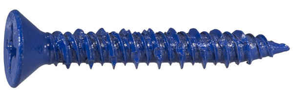 Midwest Fastener 10541 1/4" x 1-3/4" Phillips Flat Head Concrete Screws - 25 per Package M10541