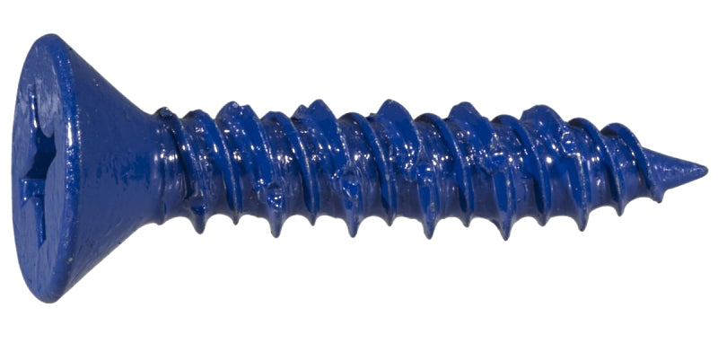 Midwest Fastener 10540 1/4" x 1-1/4" Phillips Flat Head Concrete Screws - 30 per Package