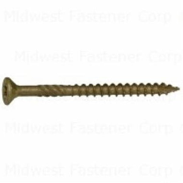 SaberDrive 50745 Deck Screw, #9 Thread, 2-1/2 in L, Serrated Thread, Bugle Head, Star Drive, Type 17 Point, Steel, 88 PK M50745