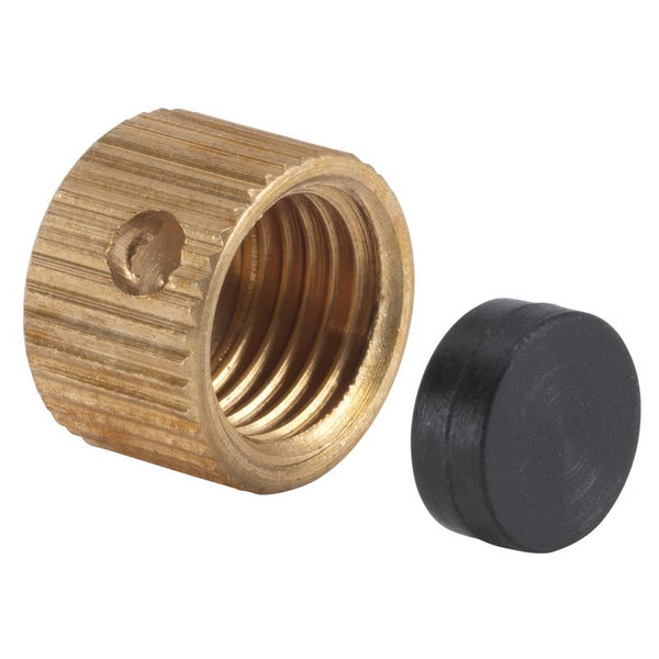 Mueller B & K Drain Cap 5/16'' - 24'' Thread Small VACCAPW1