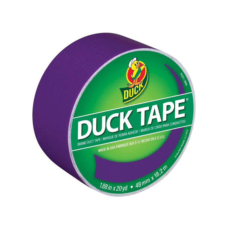 Shurtech Brands LLC Shurtech CDT-5017 Colored Duck Tape, 20 yd Length x 1-7/8" Width, Purple Duchess