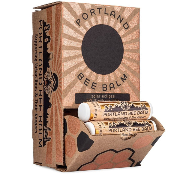 Portland Bee Balm Solar Eclipse All Natural Handmade Beeswax Based SPF 15 Lip Balm, Bulk 1 Count 103
