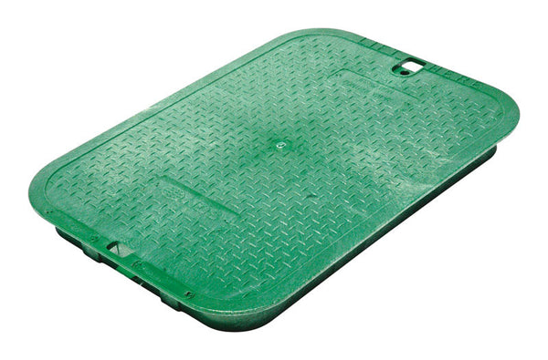 NDS 16-13/16 in. W X 2 in. H Rectangular Valve Box Cover Green 113C