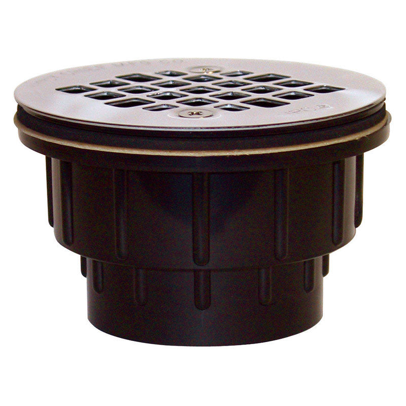 Soux Chief Sioux Chief 825-2A 2 Inch ABS Shower Drain with Screw On Stainless Steel Strainer Socket, No Size, Stainless-Steel