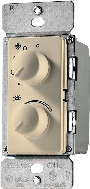 EATON RDC15-V-K Wiring Fan/Light Controls, Rotary, Ivory