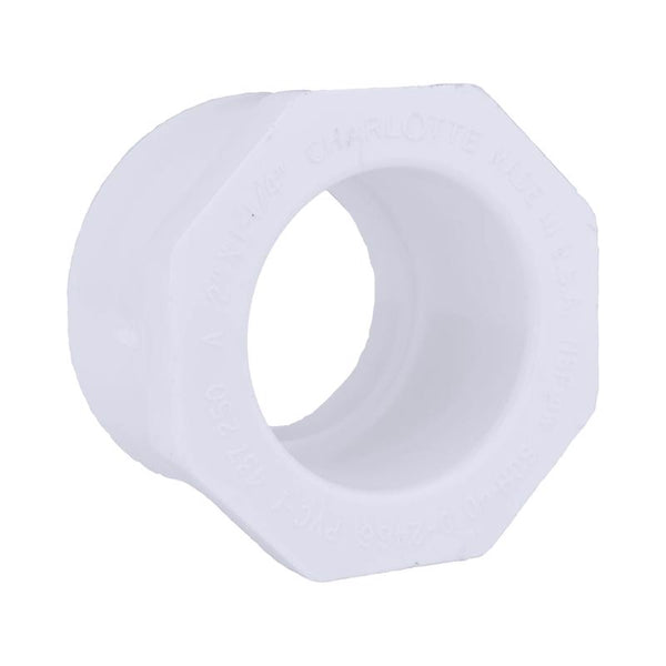 CHARLOTTE PIPE 2 x 1 1/4 SCH 40 REDUCER BUSHING SPGXS PRESSURE (1 Unit Piece) PVC 02107 1350