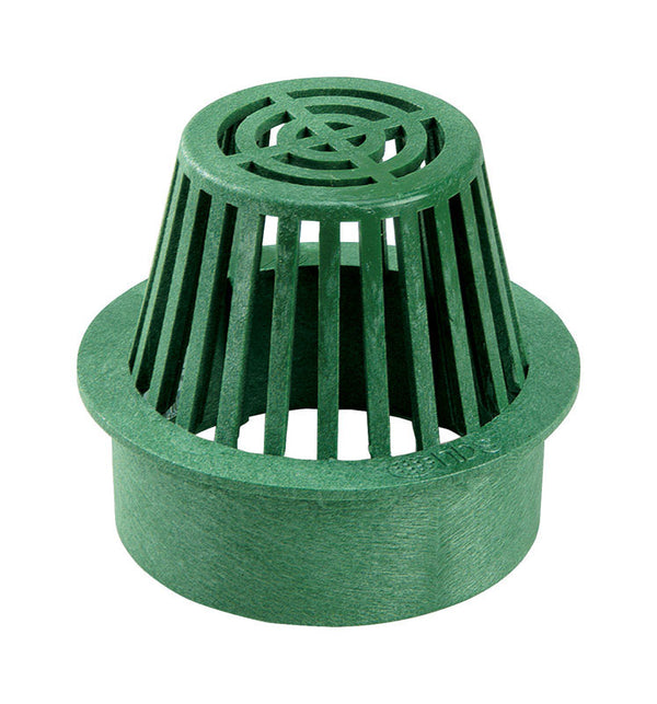 NDS Atrium Grate, Fits Spee-D Catch Basin Drain & 6 in. Drain Pipes & Fittings, 6 in., Green Plastic 80