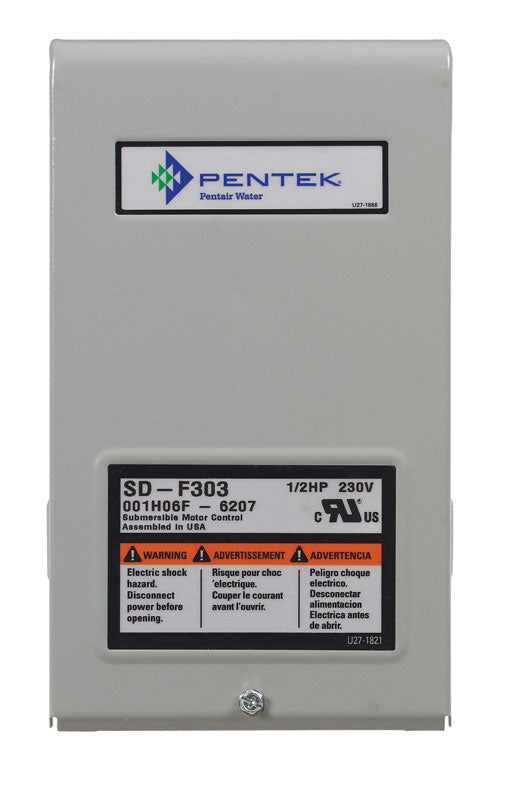 Flotec FP217-810 Parts2O Pentek Heavy Duty Submersible Well Pump Control Box, 230 V, 1/2 Hp, No 4 FP217-810-P2