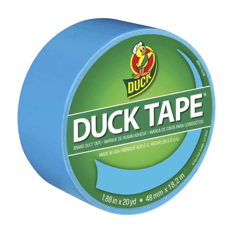 Duck Brand 1311000 Color Duct Tape, Electric Blue, 1.88 Inches x 20 Yards, Single Roll