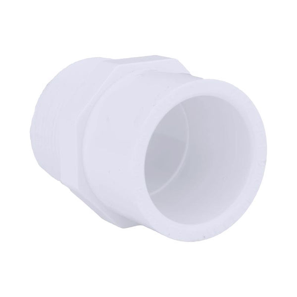 Charlotte Pipe 2 in. MPT x 1-1/2 in. Dia. Slip Pipe Adapter PVC 02110 1600
