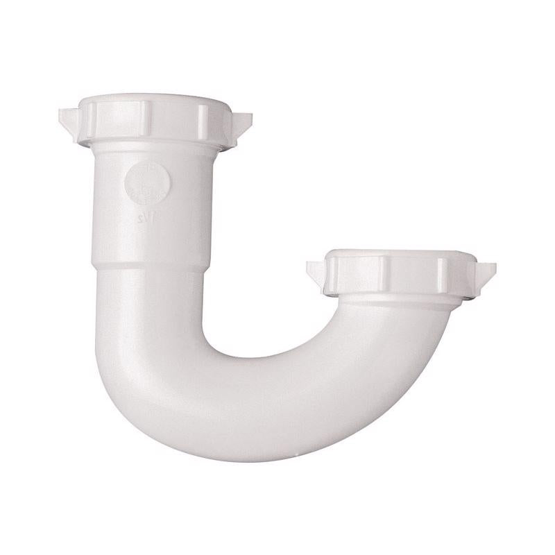 Plumb Pak PP66-1W J-Bend, 1-1/2 X 1-1/4 in, Plastic, White