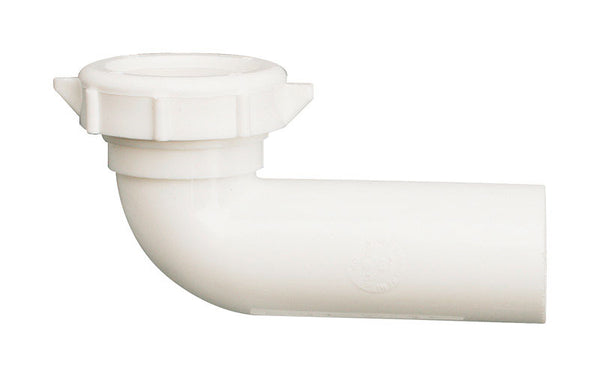 Plumb Pak PP855-79 Elbow with Nut, for Use with Waste King Disposers, 9" x 2.3", White