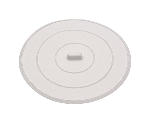 DANCO Flat Suction Sink Stopper, 5 Inch, White, 1-Pack (89042) 9D00089042