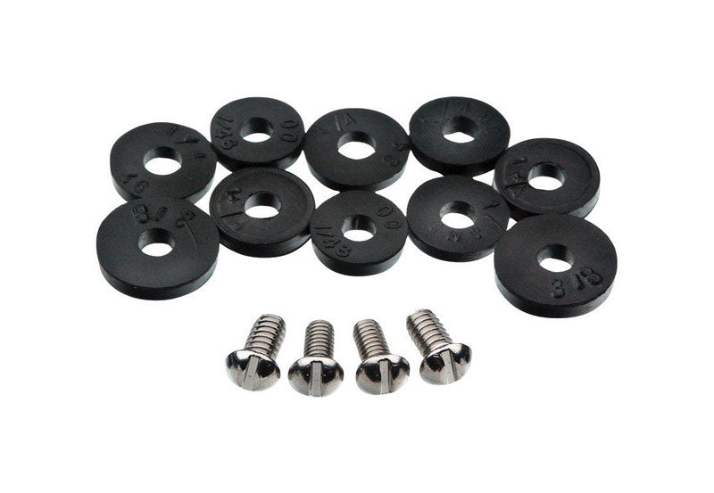 Danco 80790 Flat Washer Assortment, for Use with Quick-Opening Style Faucets, Pack of 1, Black