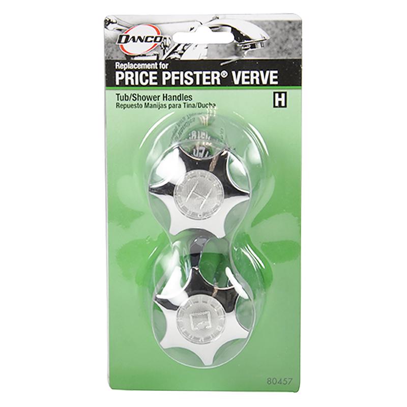 Danco (80457) Pair of Faucet Handles for Price Pfister Verve Tub/Shower, Size, Chrome|Metal