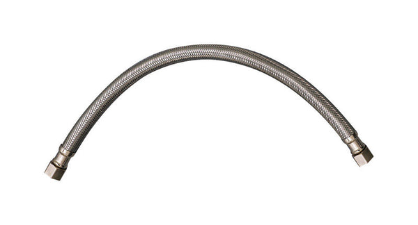 Plumb Pak PP23809LF Ez Faucet Supply Tube, 3/8 in, Compression, 12 in L, Stainless Steel