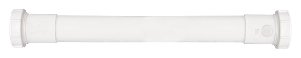 Plumb Pak PP41-16W Extension Tube, 1-1/2 In Dia X 16 In L, Slip Joint, Double Ended, Plastic, 1-1/2 x 16, White
