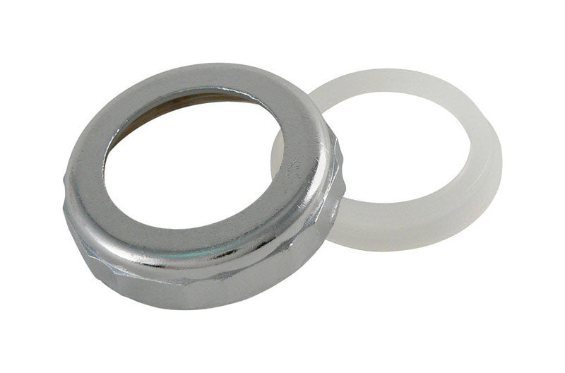 Plumb Pak PP855-10 Slip Nut with Washer, 1-1/4 in, Die Cast, 1-1/2 x 1-1/4''