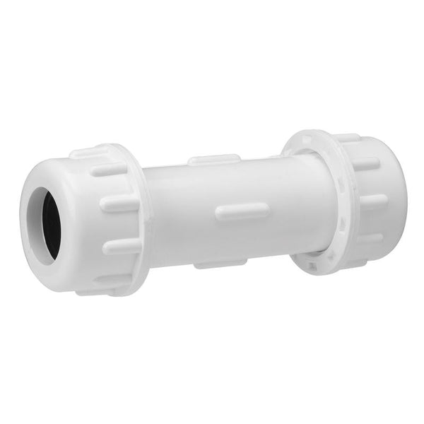 Homewerks 4693446 1.25 Compression x 1.25 in. 3 in. Schedule 40 PVC Coupling 511-43-114-114