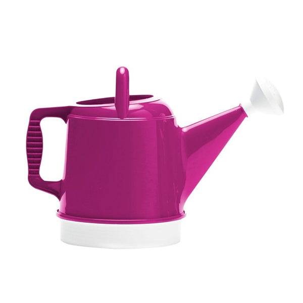 Bloem Deluxe 2 Gallon (256 Fl Oz) Fuchsia Resin Watering Can for Indoor and Outdoor Use DWC2-15